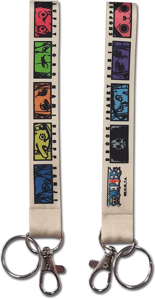 ONE PIECE - GROUP SQUARE FACE WRISTBAND LANYARD - Great Eastern Entertainment
