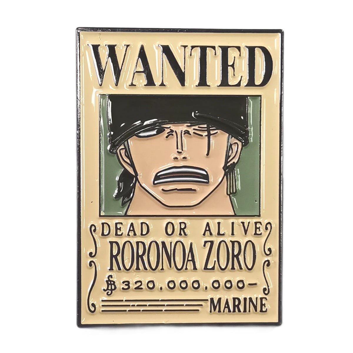 One Piece - Roronoa Zoro (Wanted Poster) Pin – Great Eastern