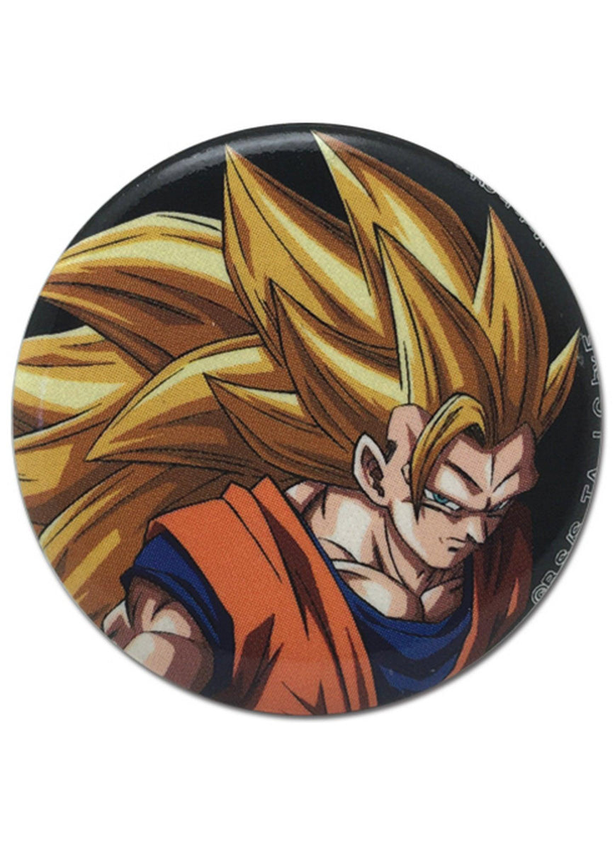 Dragonballsuper button goku gokou 缶バッジ Dragon Ball Super - Super Saiyan 3 Son Goku Button 1.25