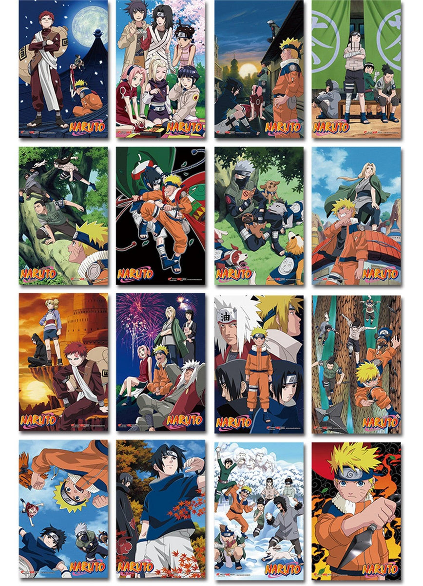 NARUTO ポスター 2枚セット Naruto - Paper Poster Set - blind box - 2 mini posters among 16