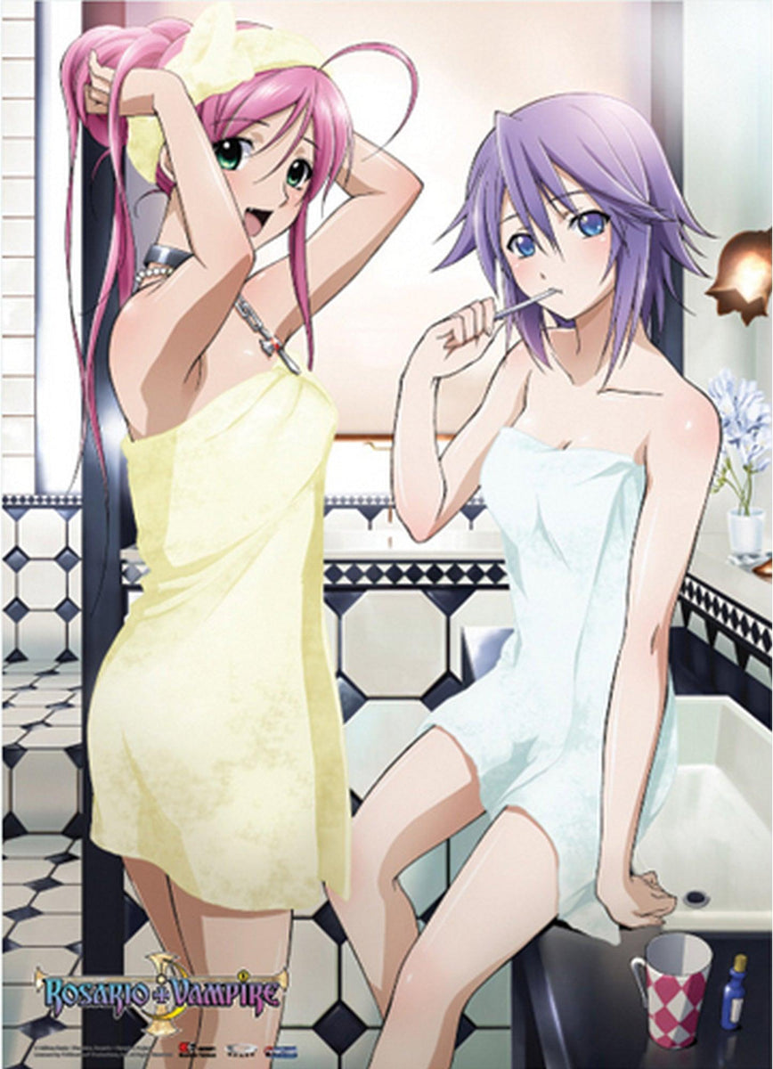 Rosario Vampire - Moka Akashiya & Mizore Shirayuki Fabric Poster – Great  Eastern Entertainment