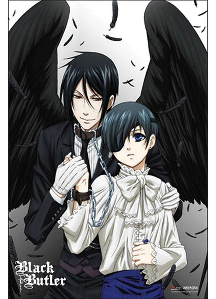 Black Butler - Sebastian Michaelis With Wings And Ciel Phantomhive Paper Poster - Great Eastern Entertainment