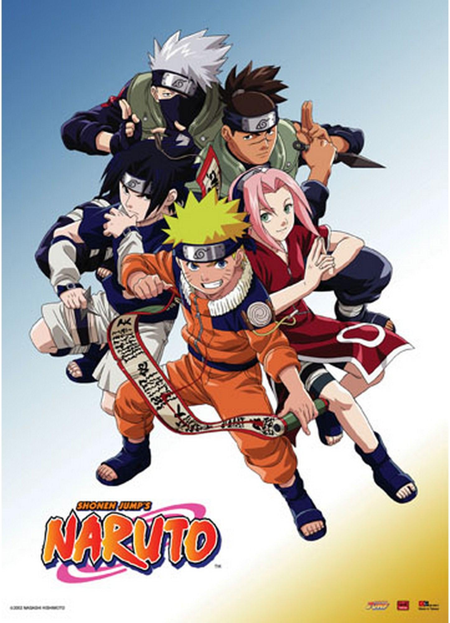 Naruto - Team 7 & Iruka-sensei Wall Scroll – Great Eastern