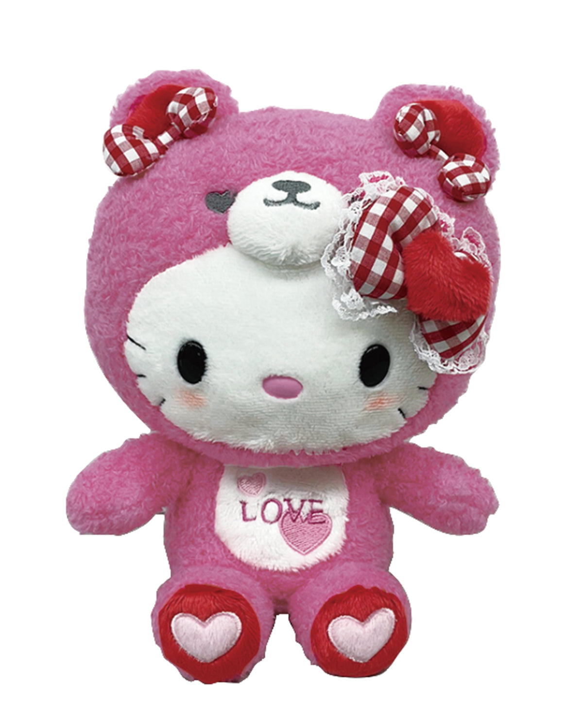 SANRIO - HELLO KITTY 8 IN LOVING TEDDY BEAR PINK KT