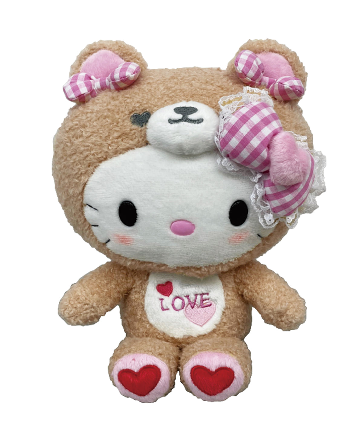 SANRIO - HELLO KITTY 8 IN LOVING TEDDY BEAR BROWN KT