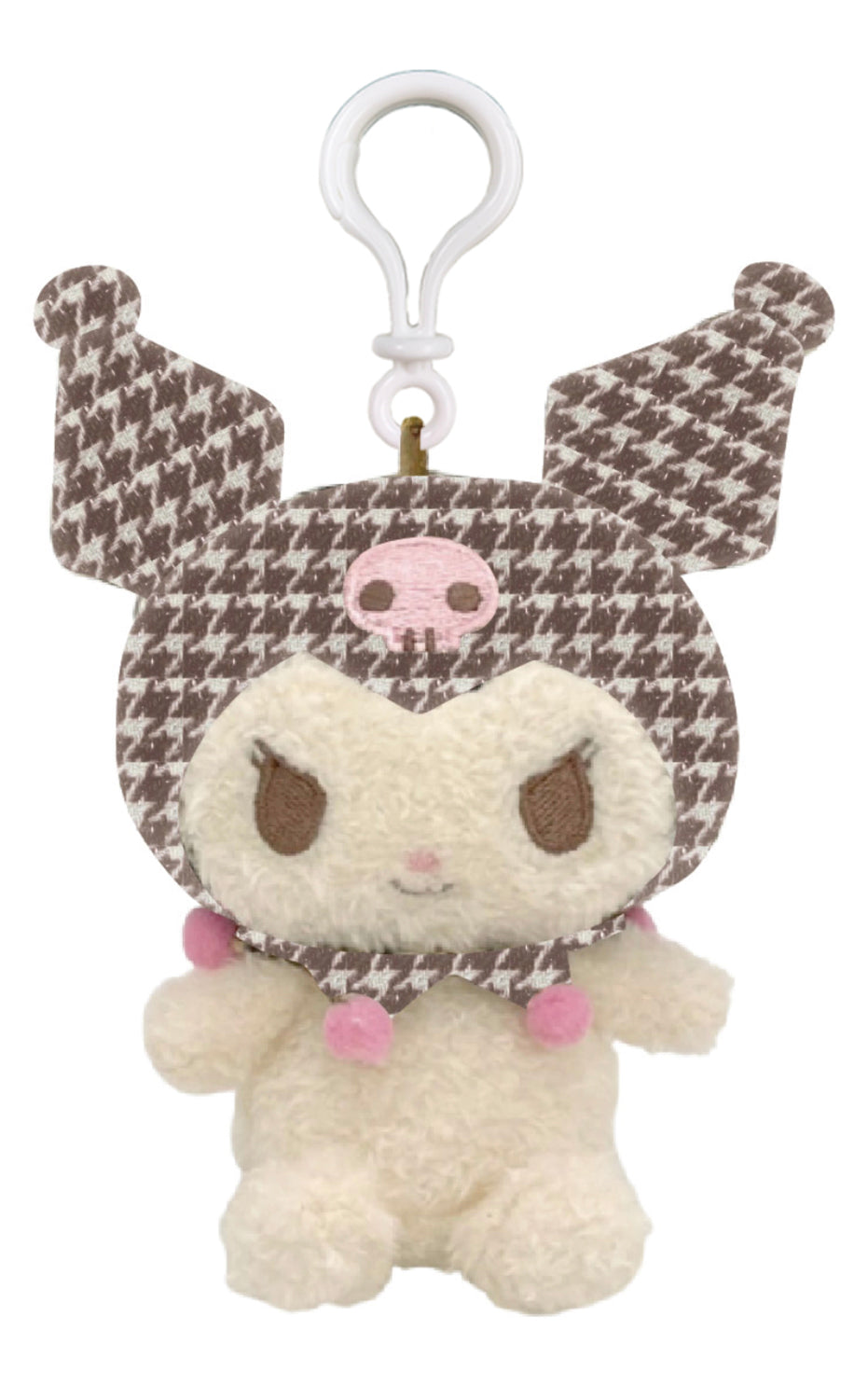 SANRIO - KUROMI MASCOT CLIP ON KU HOUNDSTOOTH