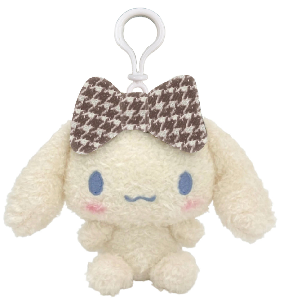 SANRIO - CINNAMOROLL MASCOT CLIP ON CN HOUNDSTOOTH