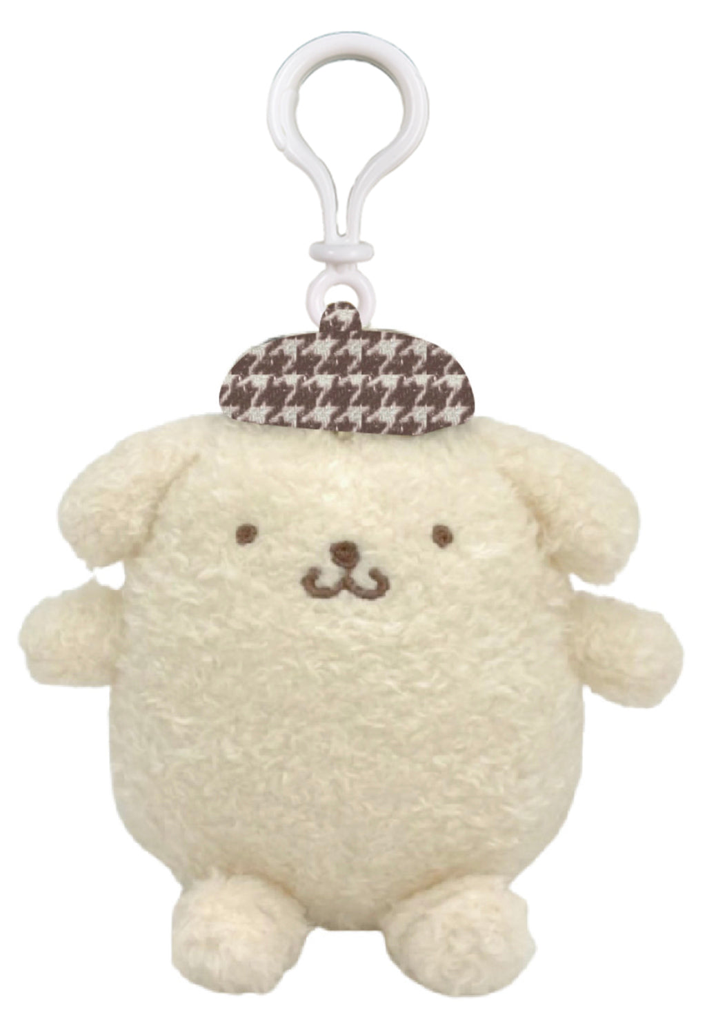 SANRIO - POMPOMPURIN MASCOT CLIP ON PN HOUNDSTOOTH