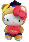 SANRIO - HELLO KITTY 10 IN PLUSH BROWN BEAR GRADUATION KT