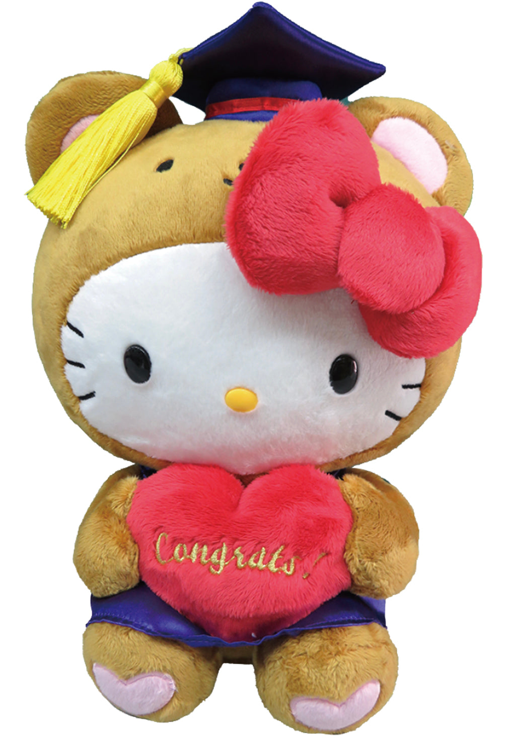 SANRIO - HELLO KITTY 10 IN PLUSH BROWN BEAR GRADUATION KT