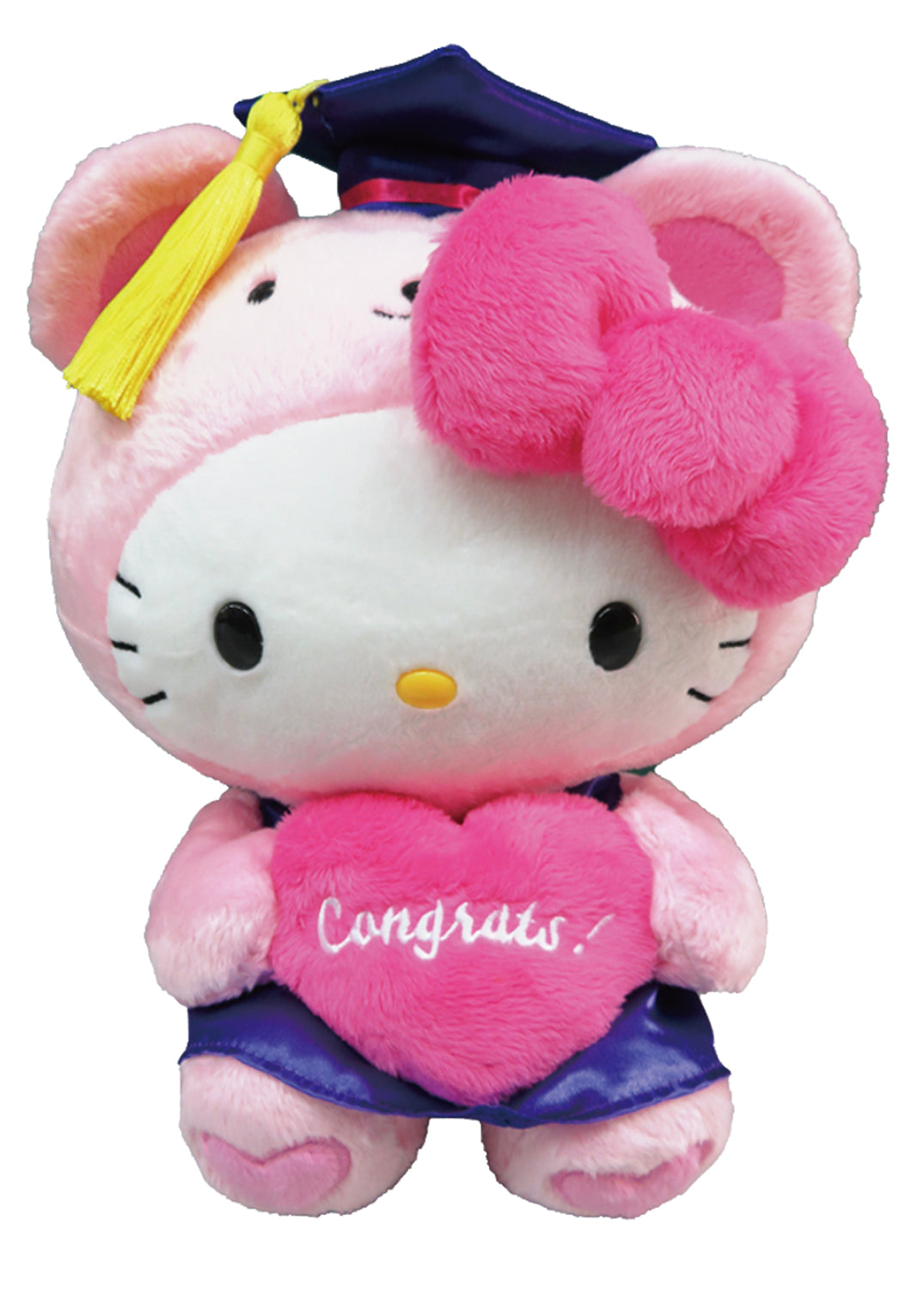 SANRIO - HELLO KITTY 10 IN PLUSH PINK BEAR GRADUATION KT