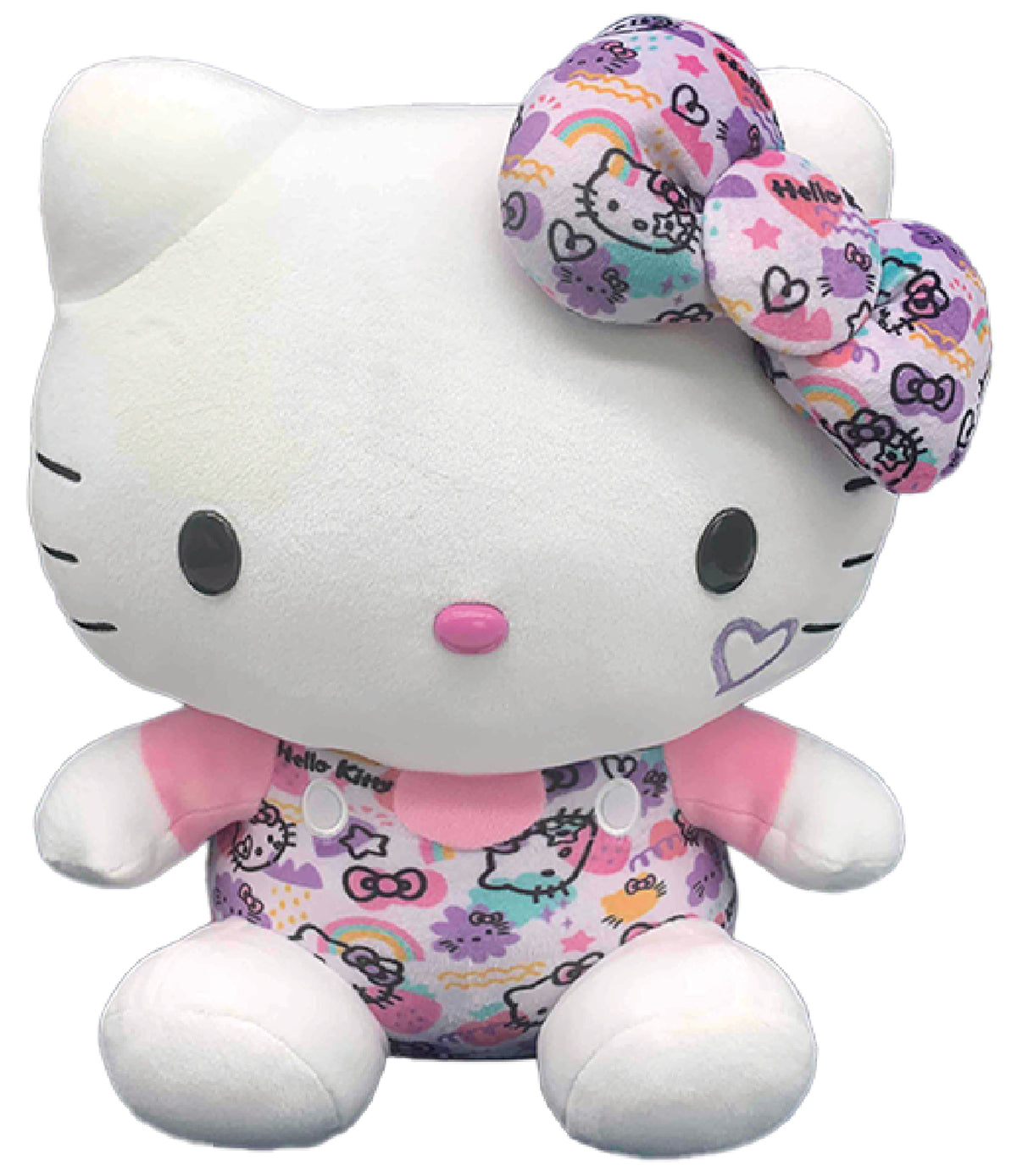 SANRIO - HELLO KITTY 12 IN PLUSH COLORFUL GRAFFITI KT