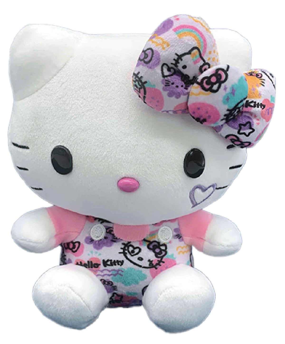 SANRIO - HELLO KITTY 7 IN PLUSH COLORFUL GRAFFITI KT
