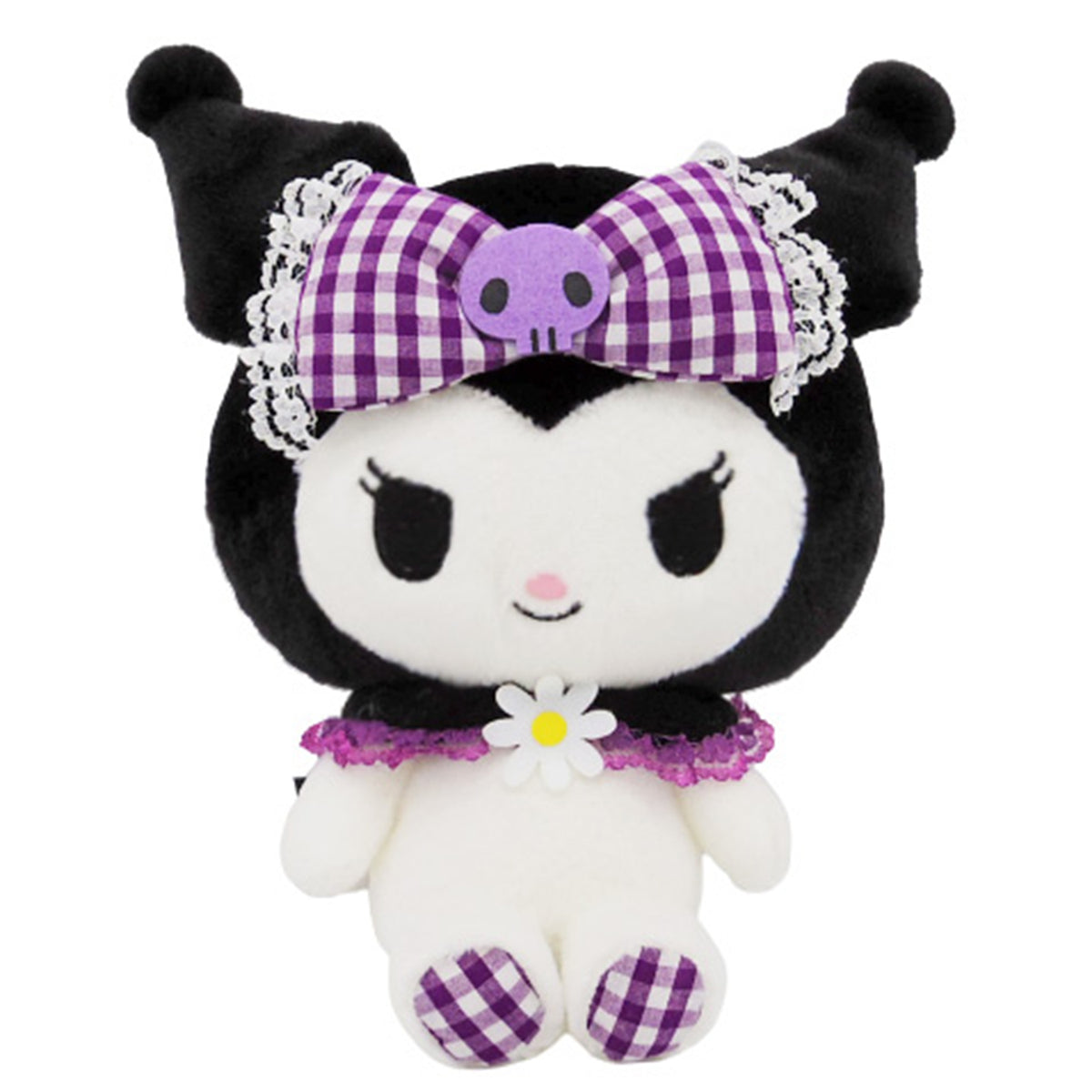 SANRIO - KUROMI  9 IN PLUSH W/WING GINGHAM KU