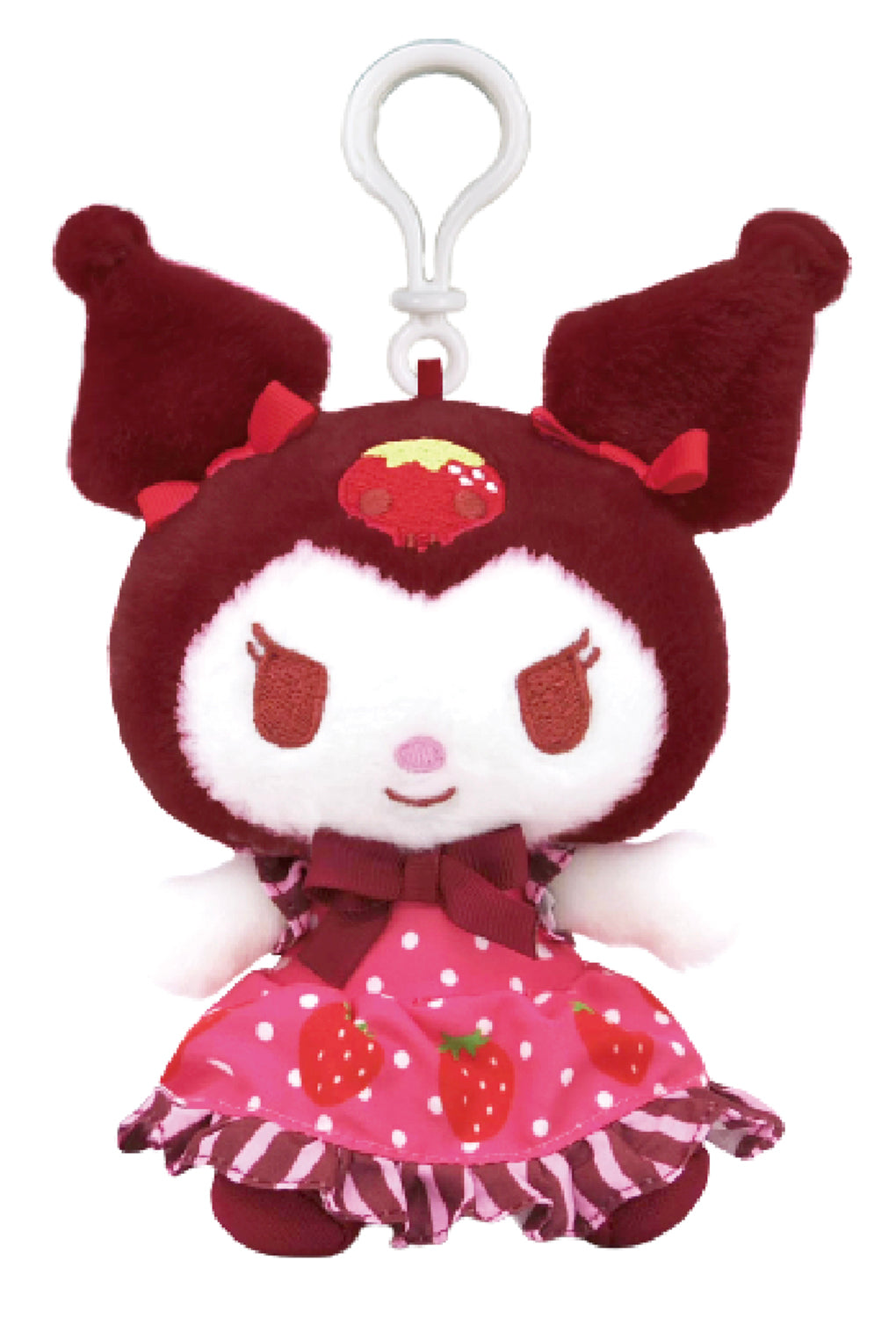SANRIO - KUROMI  MASCOT CLIP ON CHOCOLATE & STRAWBERRY KU