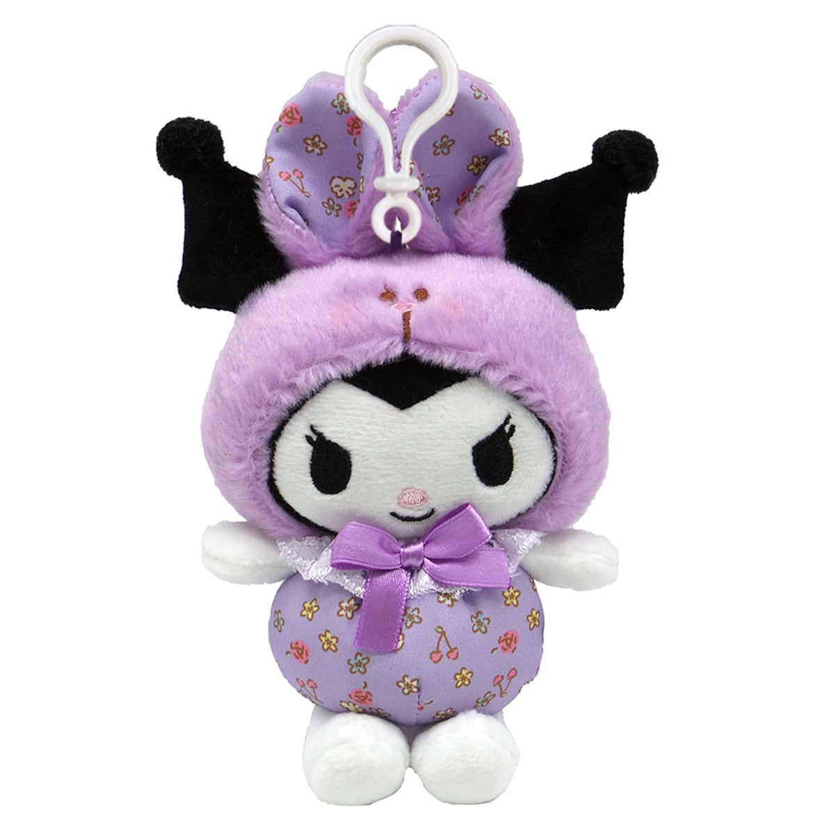 SANRIO - KUROMI MASCOT CLIP ON FLOWER BUNNY KU