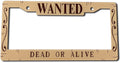 ONE PIECE - WANTED POSTERS STYLE LICENSE PLATE FRAME