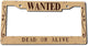 One Piece - Wanted Posters Style License Plate Frame