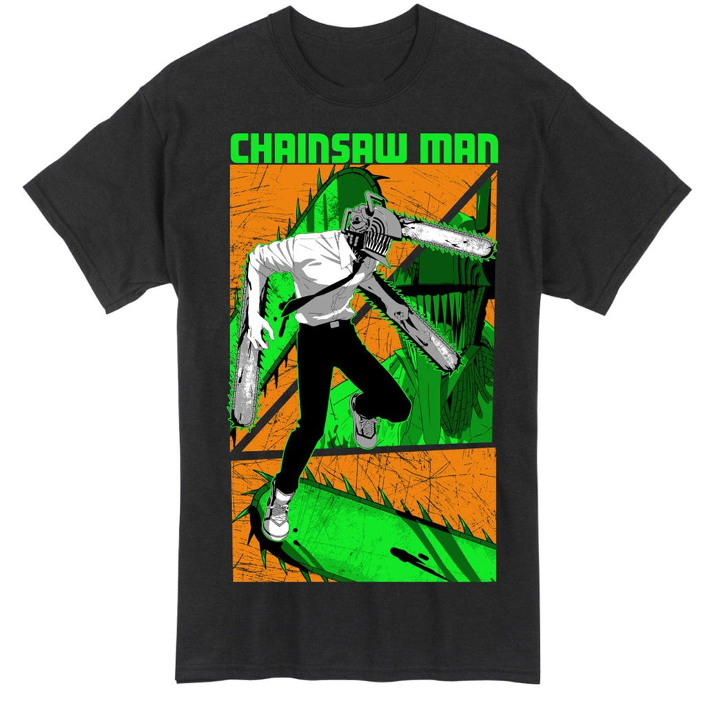 CHAINSAW MAN - CHAINSAW MAN CLOSE-UP PANELS T-SHIRT - Great Eastern Entertainment