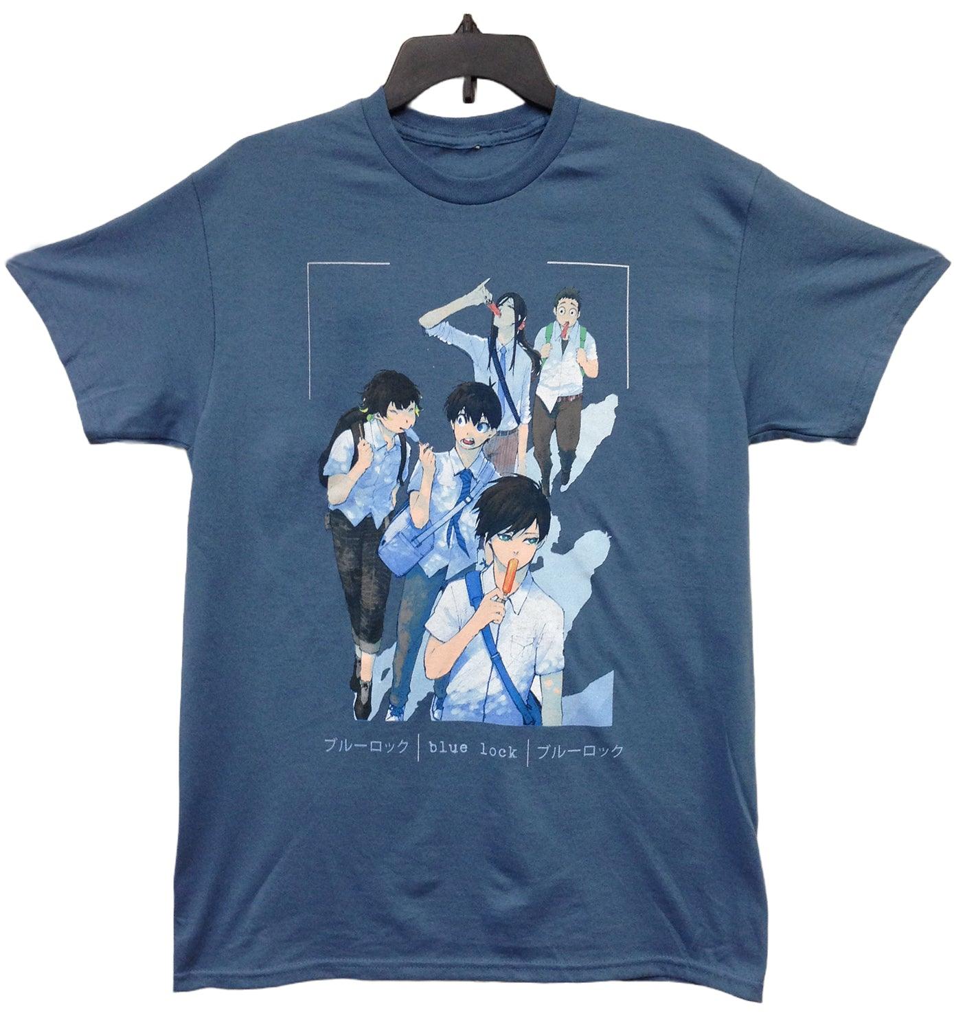 BLUE LOCK (COMIC) - RIN ITOSHI, YOICHI ISAGI, MEGURU BACHIRA, JYUBEI ARYU, AOSHI TOKIMITSU MEN'S T-SHIRT - Great Eastern Entertainment