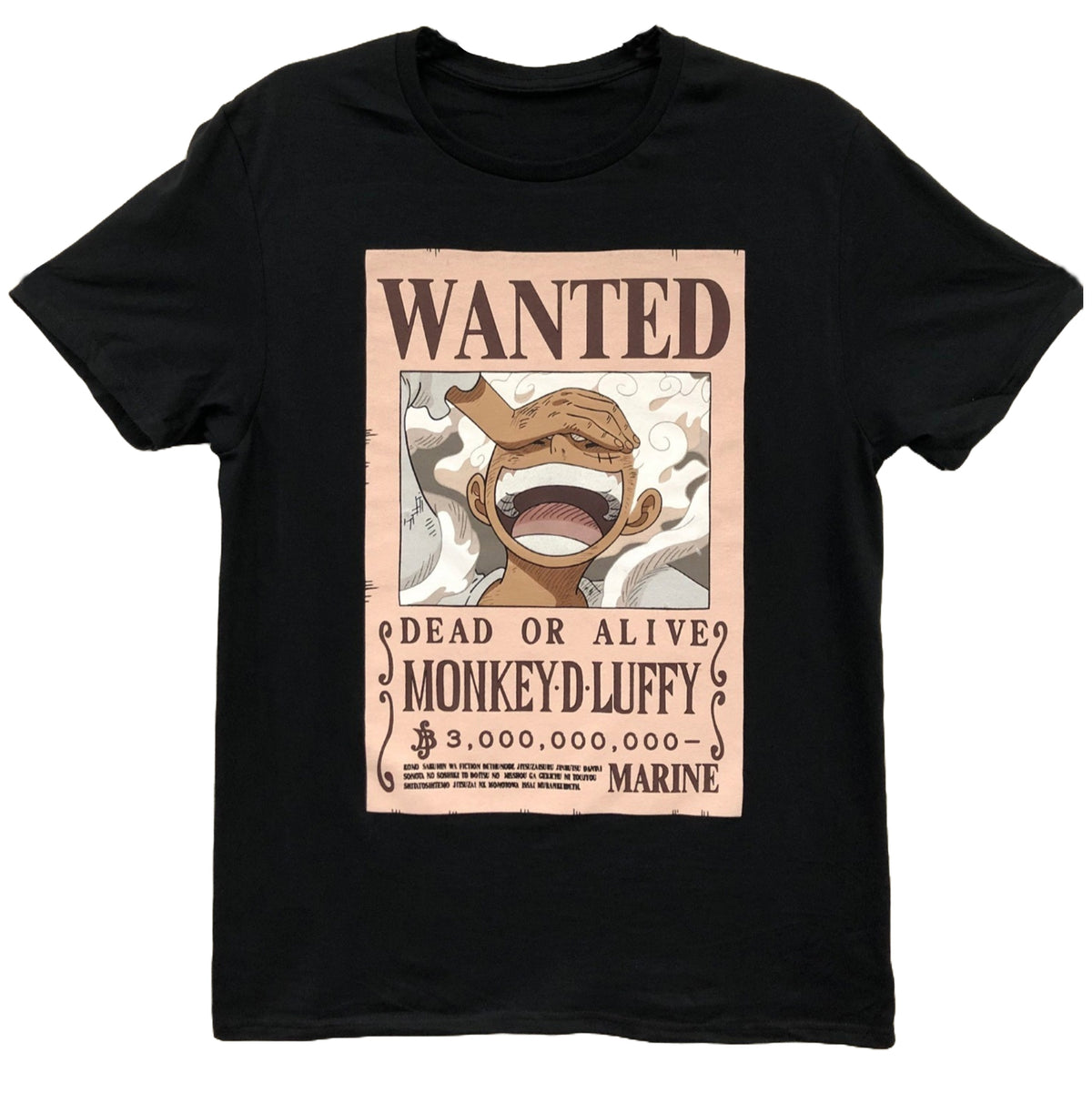 ONE PIECE - GEAR 5 WANTED T-SHIRT (BLACK)