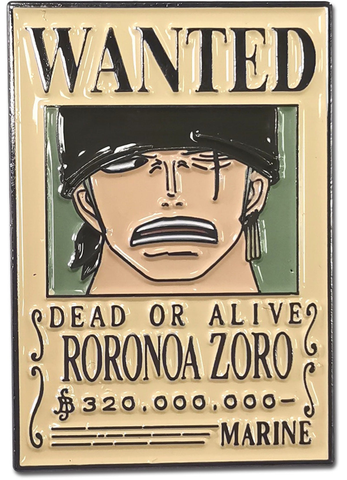One Piece - Roronoa Zoro (Wanted Poster) Pin