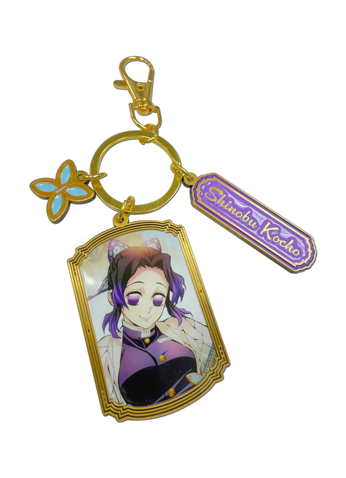 Demon Slayer - Shinobu Kocho Portrait Metal 3 Charms Keychain