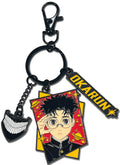 DAN DA DAN - OKARUN GLOW IN THE DARK THREE CHARM KEYCHAIN