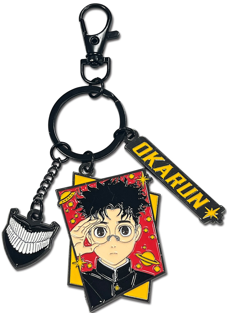 DAN DA DAN - OKARUN GLOW IN THE DARK THREE CHARM KEYCHAIN