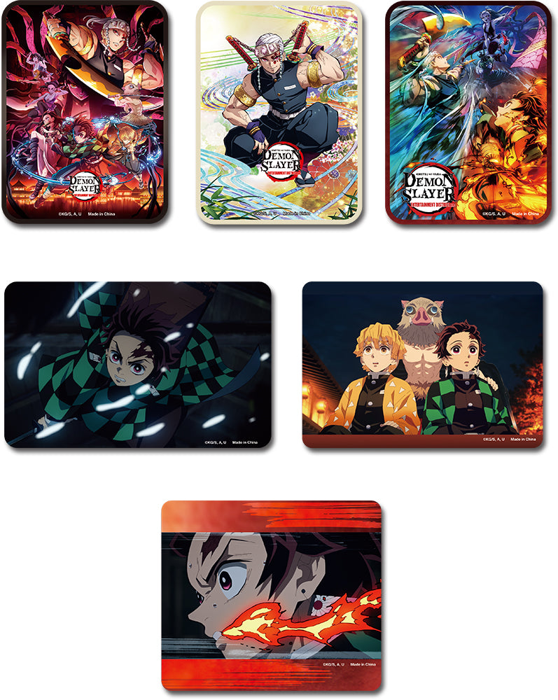 DEMON SLAYER TV2 - GROUP #1 DIE-CUT STICKER SET H8.89-11.3CM (6PCS)