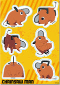 CHAINSAW MAN - CUTE POCHITA STICKER SET 5" X 7"