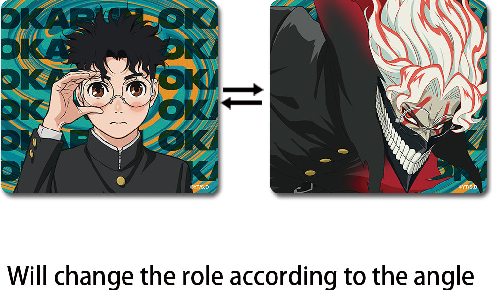 DAN DA DAN - OKARUN REFLECTIVE FACE CHANGING CAR STICKER