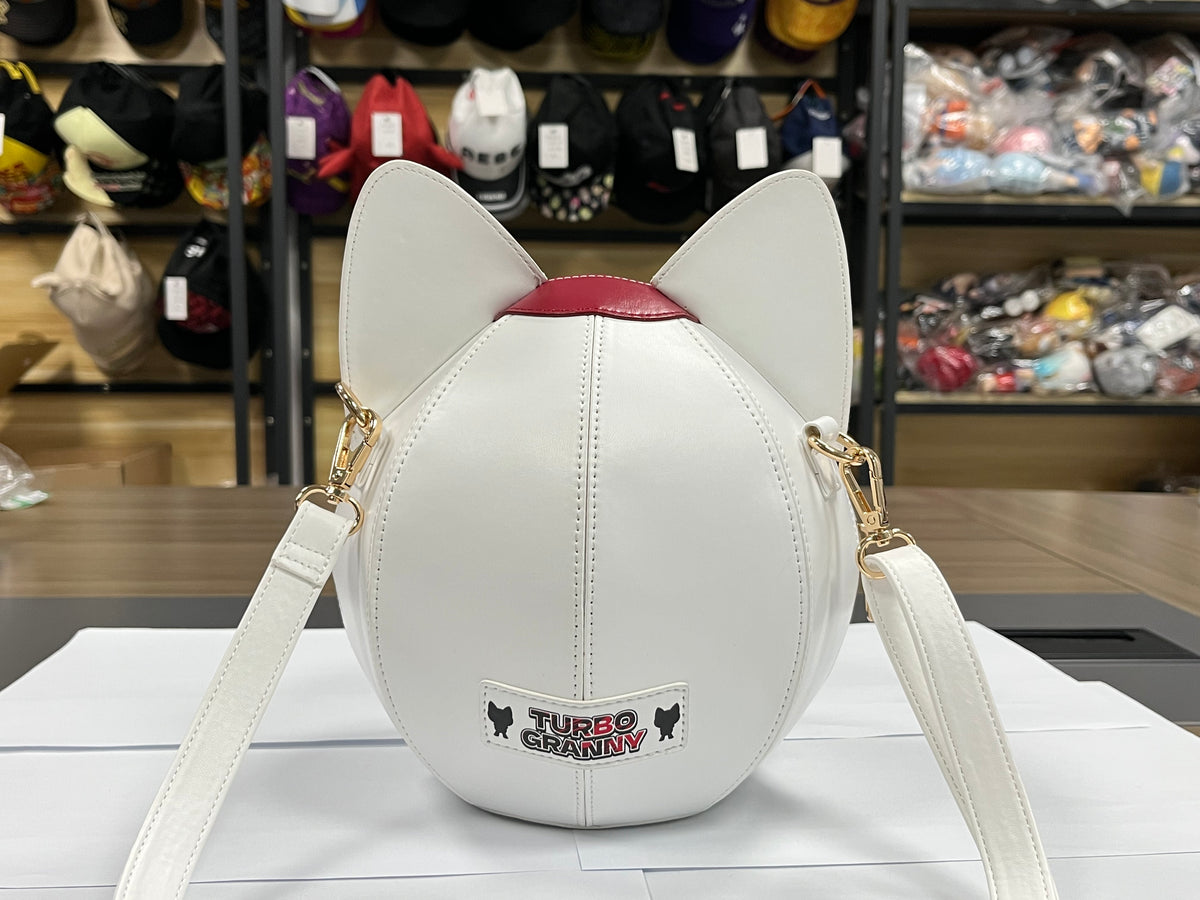 DAN DA DAN - TURBO GRANNY CAT HEAD CROSSBODY BAG_8" x 7.6" x 8"