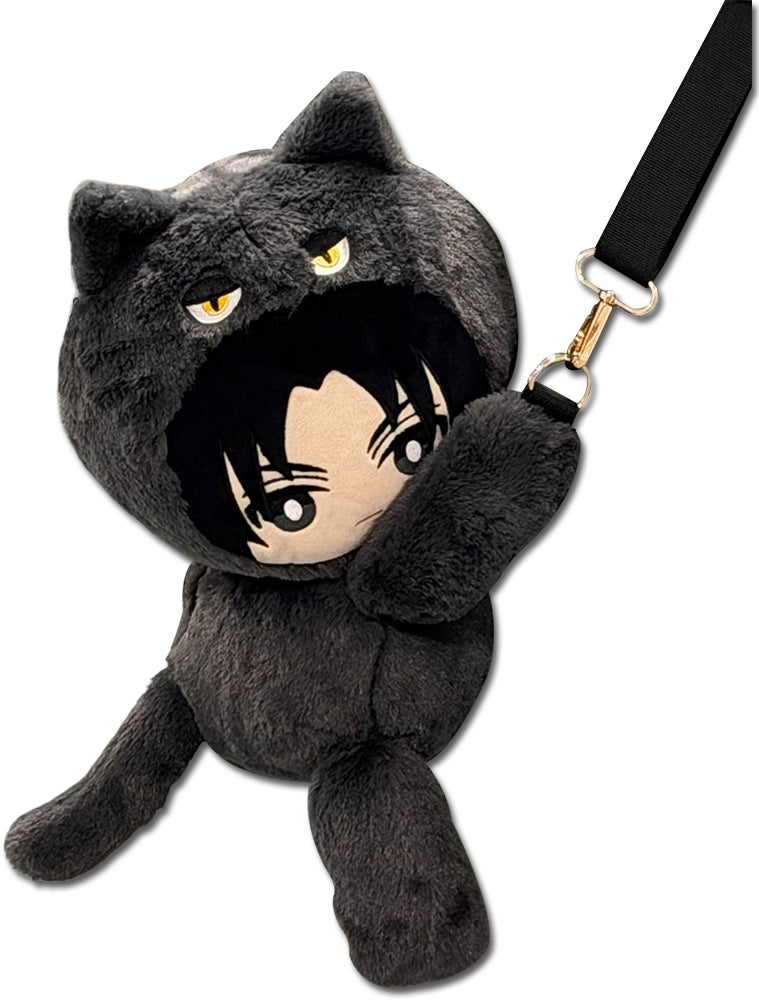 NARUTO - SASUKE CAT ANIMAL MASCOT SHOULDER PLUSH BAG 10"H