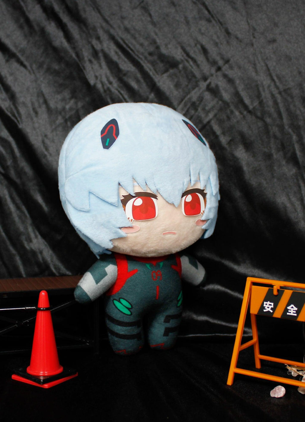 EVANGELION NEW MOVIE - REI AYANAMI BLACK PLUG SUIT PLUSH 7"H - Great Eastern Entertainment