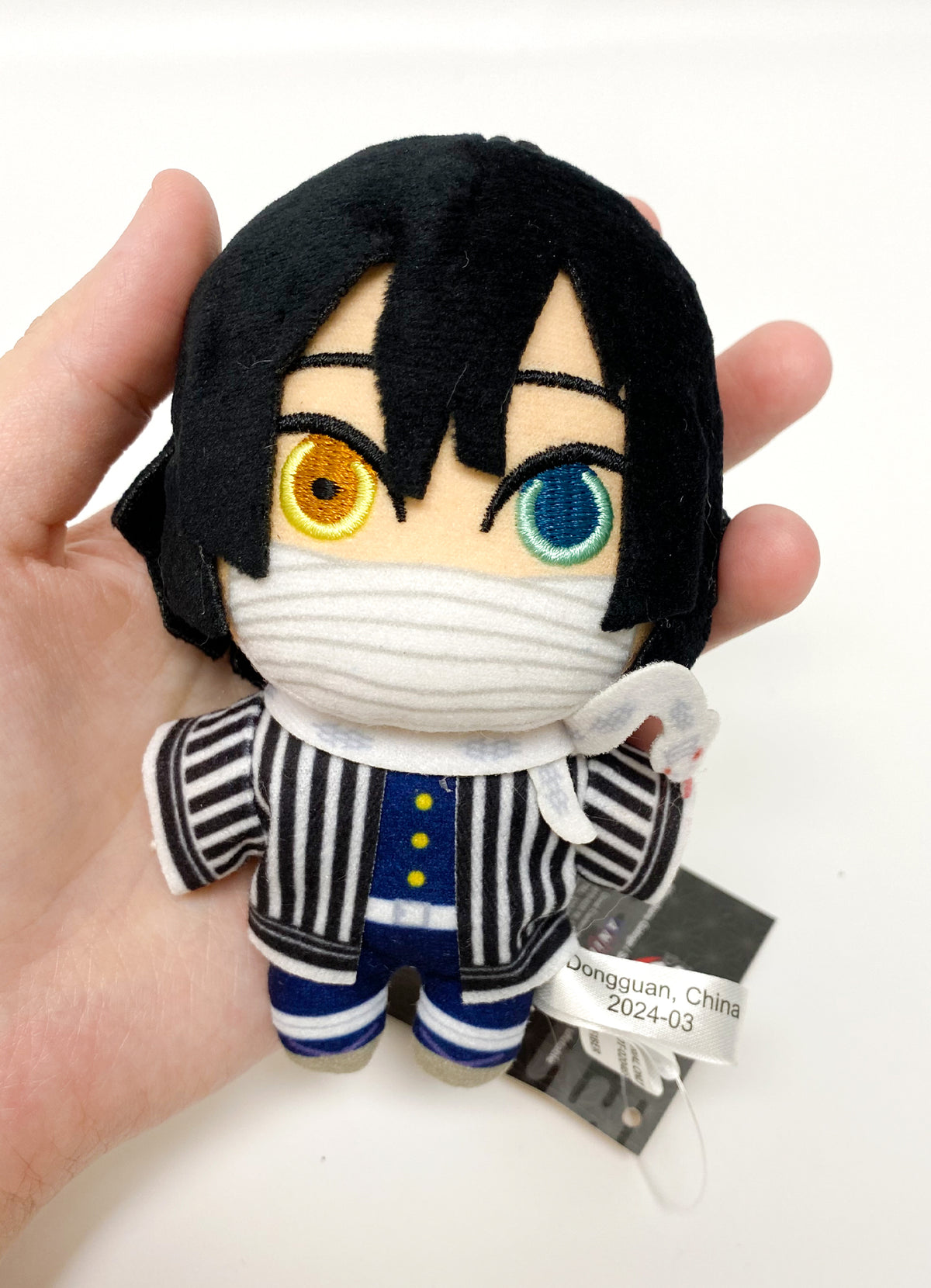 Demon Slayer - Obanai Iguro Mini Plush w/ Spring Hook 4.5" H