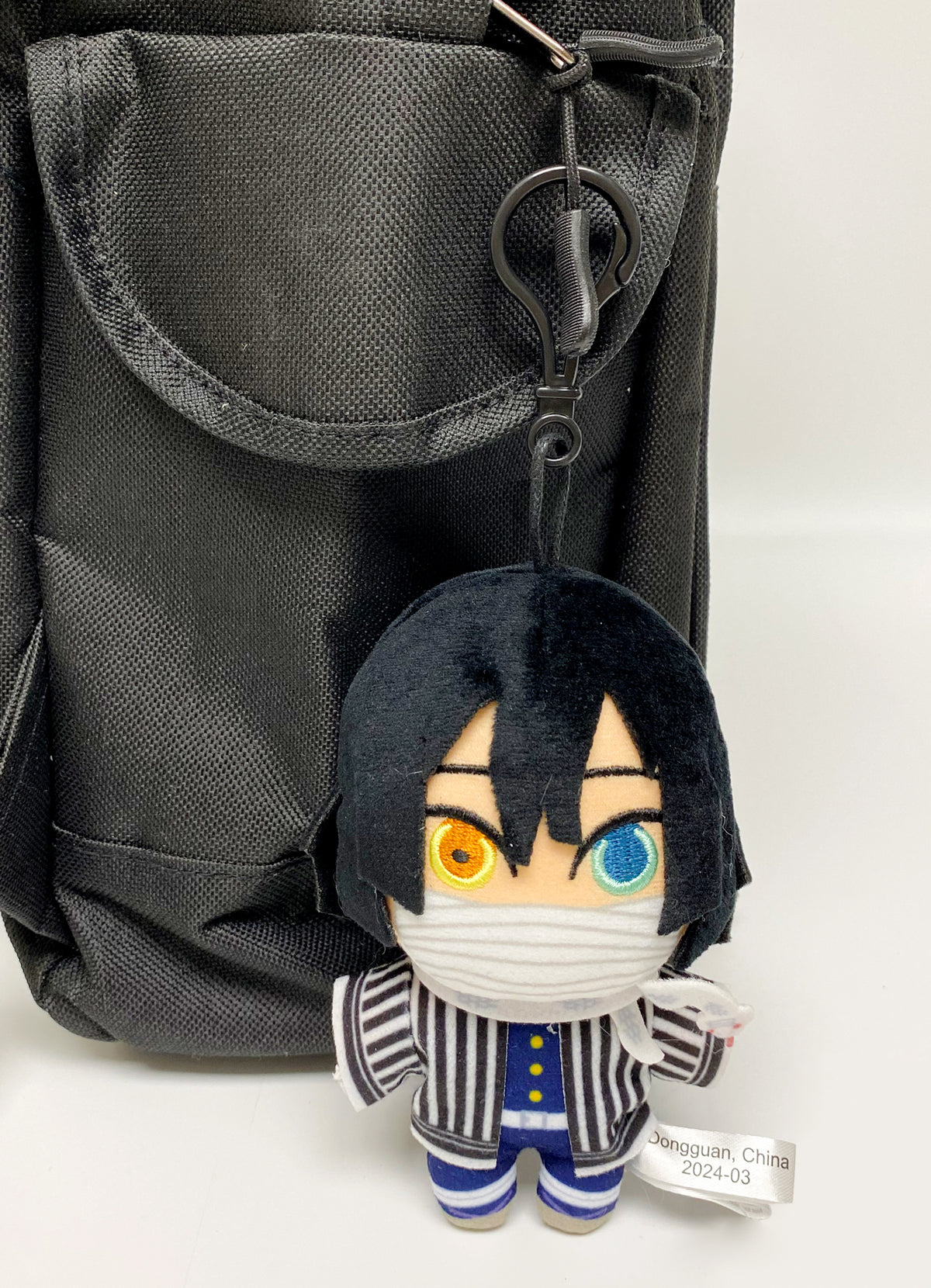 Demon Slayer - Obanai Iguro Mini Plush w/ Spring Hook 4.5" H