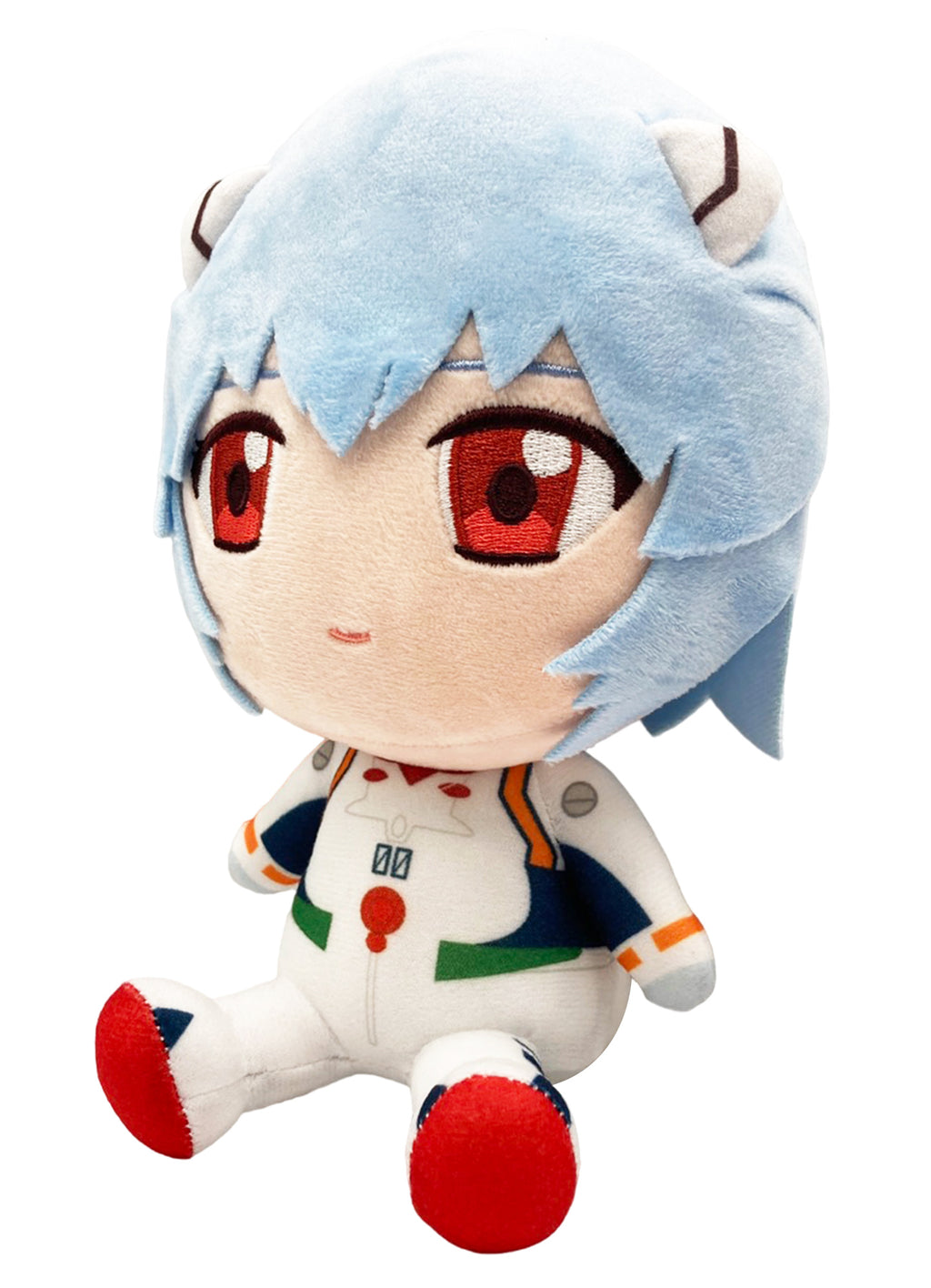 EVANGELION NEW MOVIE - REI SITTING PLUSH 7" H