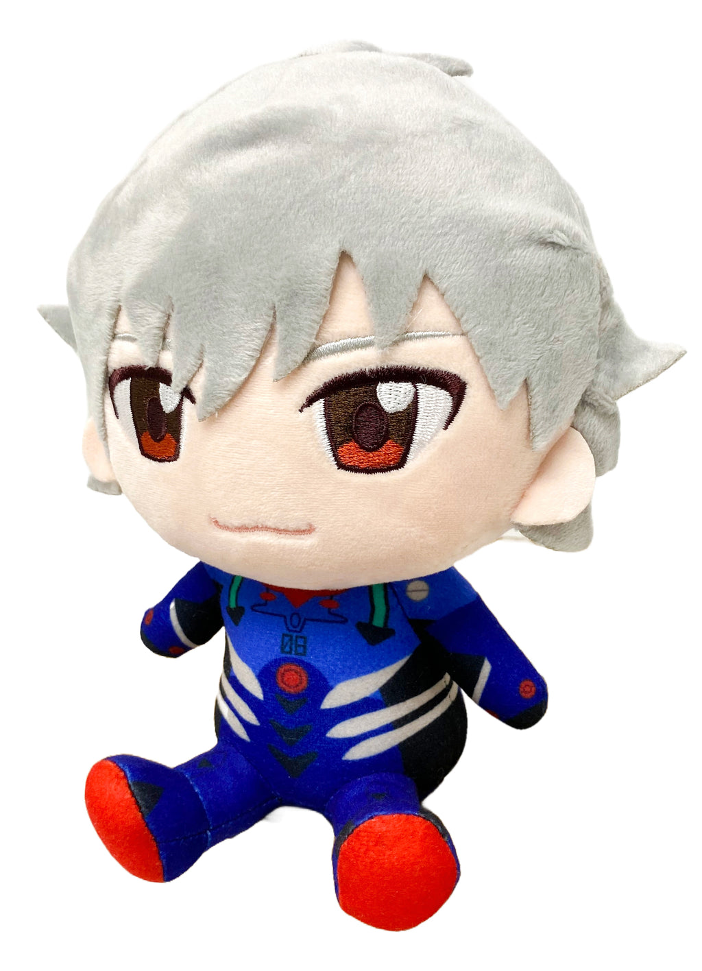 Evangelion New Movie - Kaworu Nagisa (Plug Suit) Sitting Plush 7"H