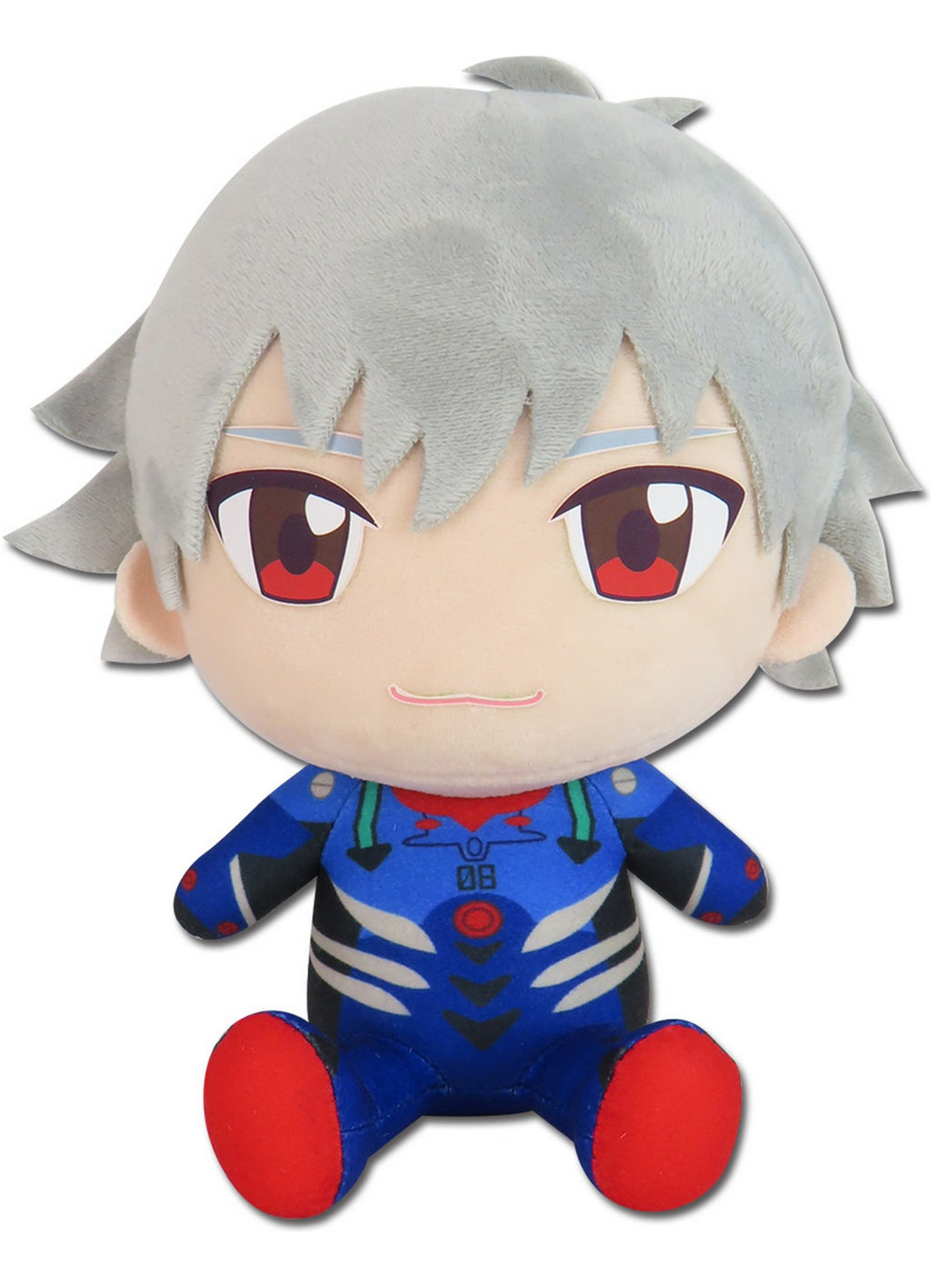 Evangelion New Movie - Kaworu Nagisa (Plug Suit) Sitting Plush 7"H