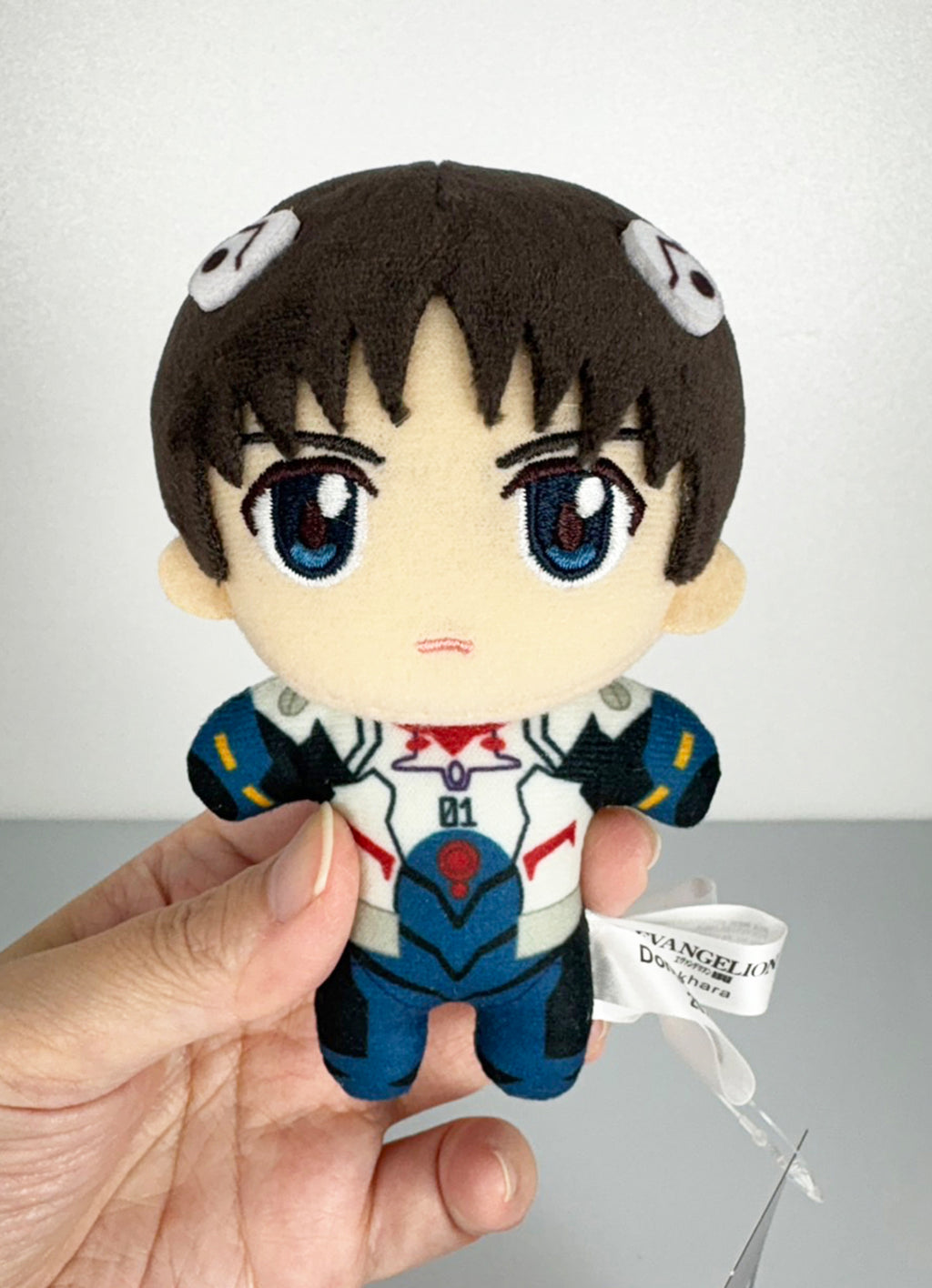 Evangelion New Movie - Shinji Ikari Nagisa (Plug Suit) Mini Plush w/ Hook Clip 4.5"H