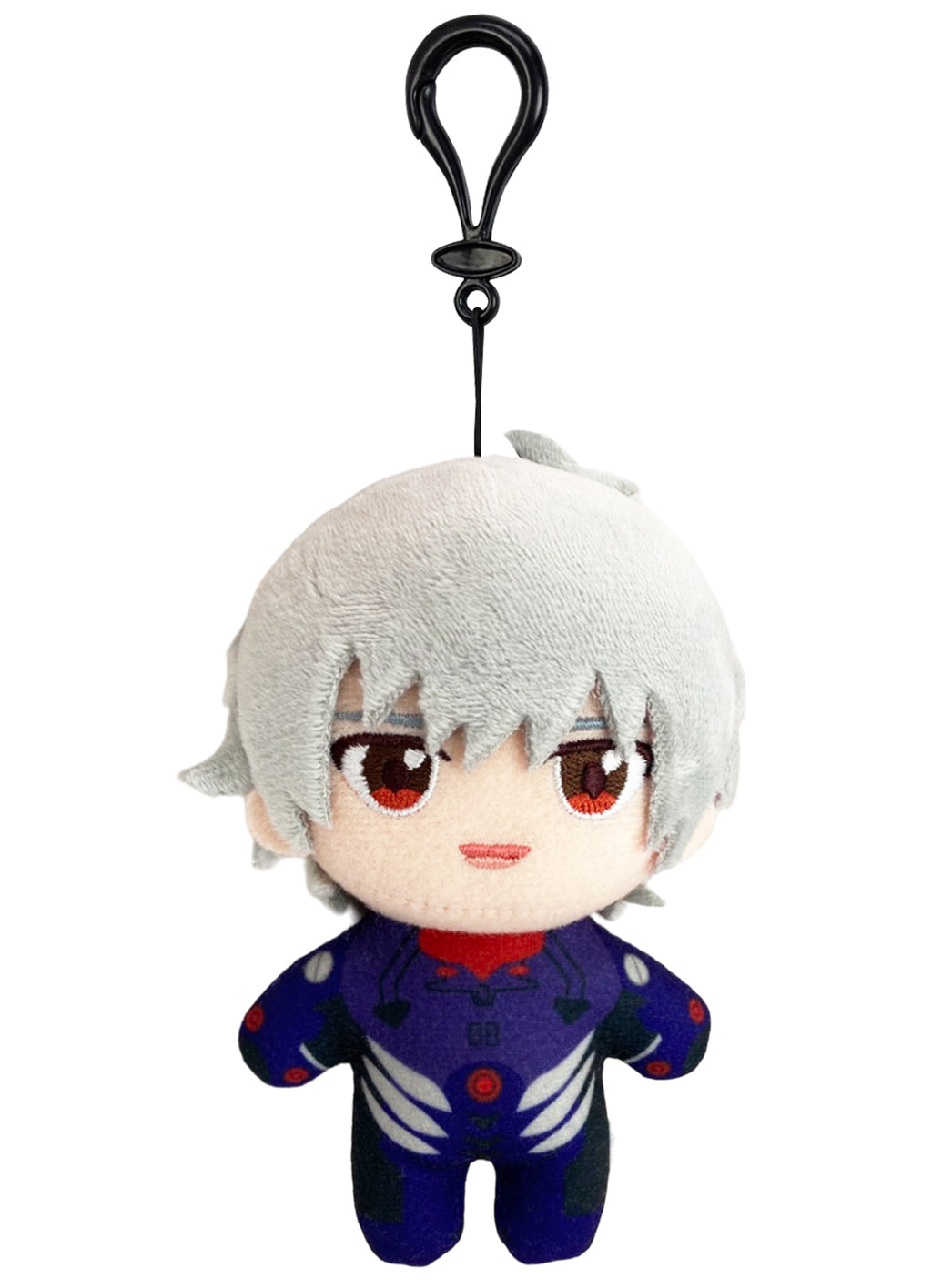 Evangelion New Movie - Kaworu Nagisa (Plug Suit) Mini Plush w/ Hook Clip 4.5"H