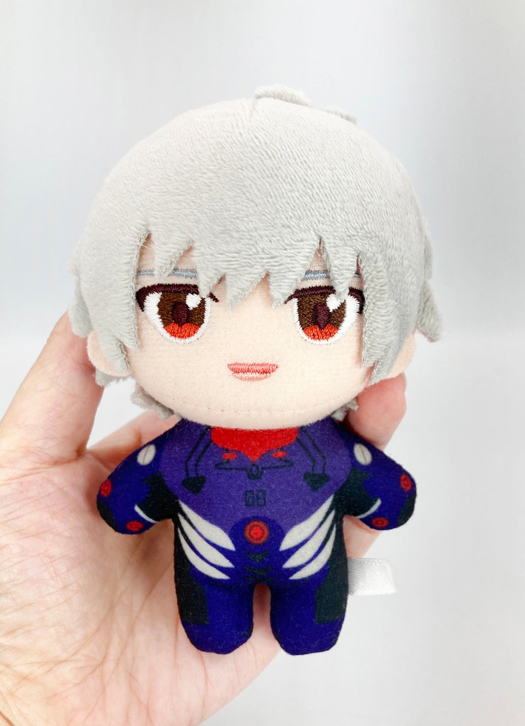 Evangelion New Movie - Kaworu Nagisa (Plug Suit) Mini Plush w/ Hook Clip 4.5"H