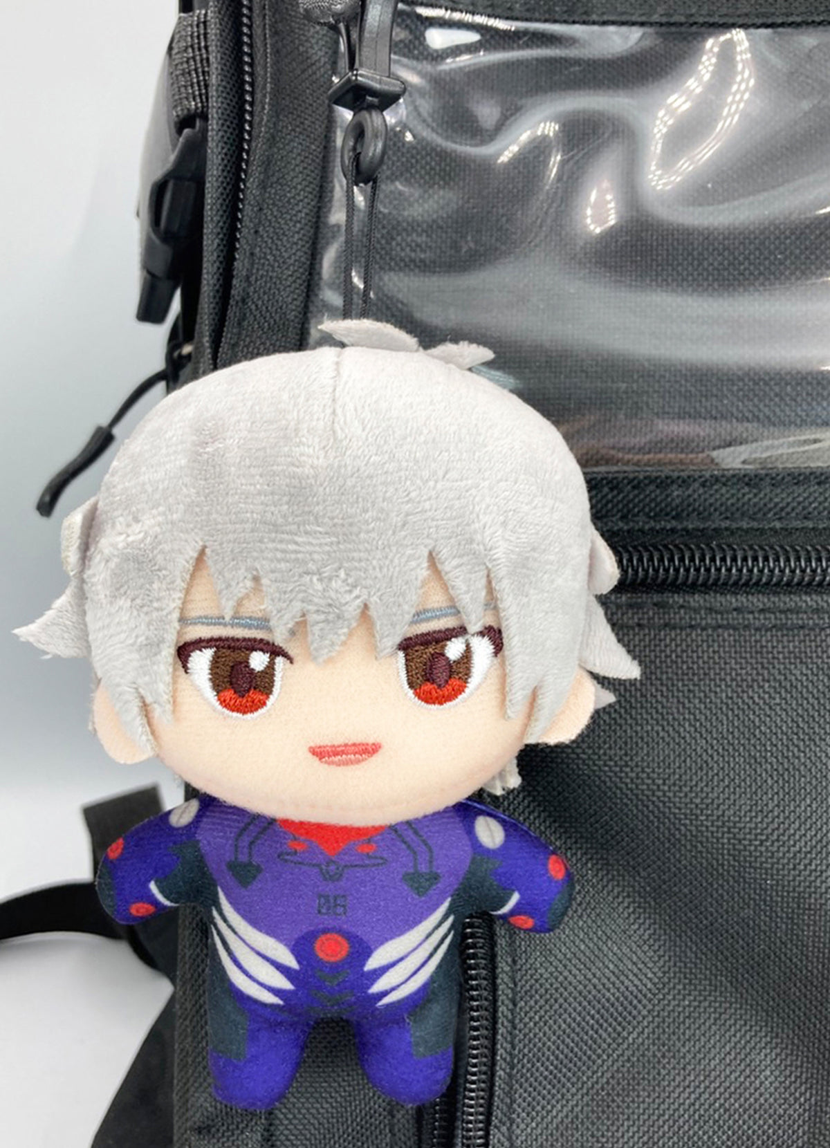 Evangelion New Movie - Kaworu Nagisa (Plug Suit) Mini Plush w/ Hook Clip 4.5"H
