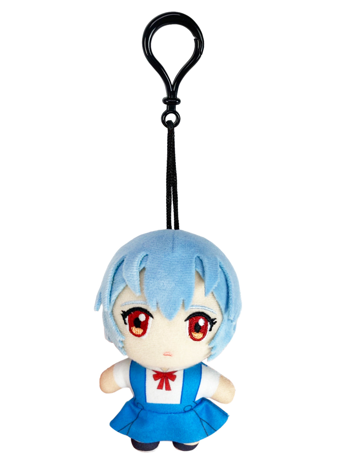 Evangelion New Movie - Rei Ayanami (School Uniform) Mini Plush w/ Hook Clip 4.5"H