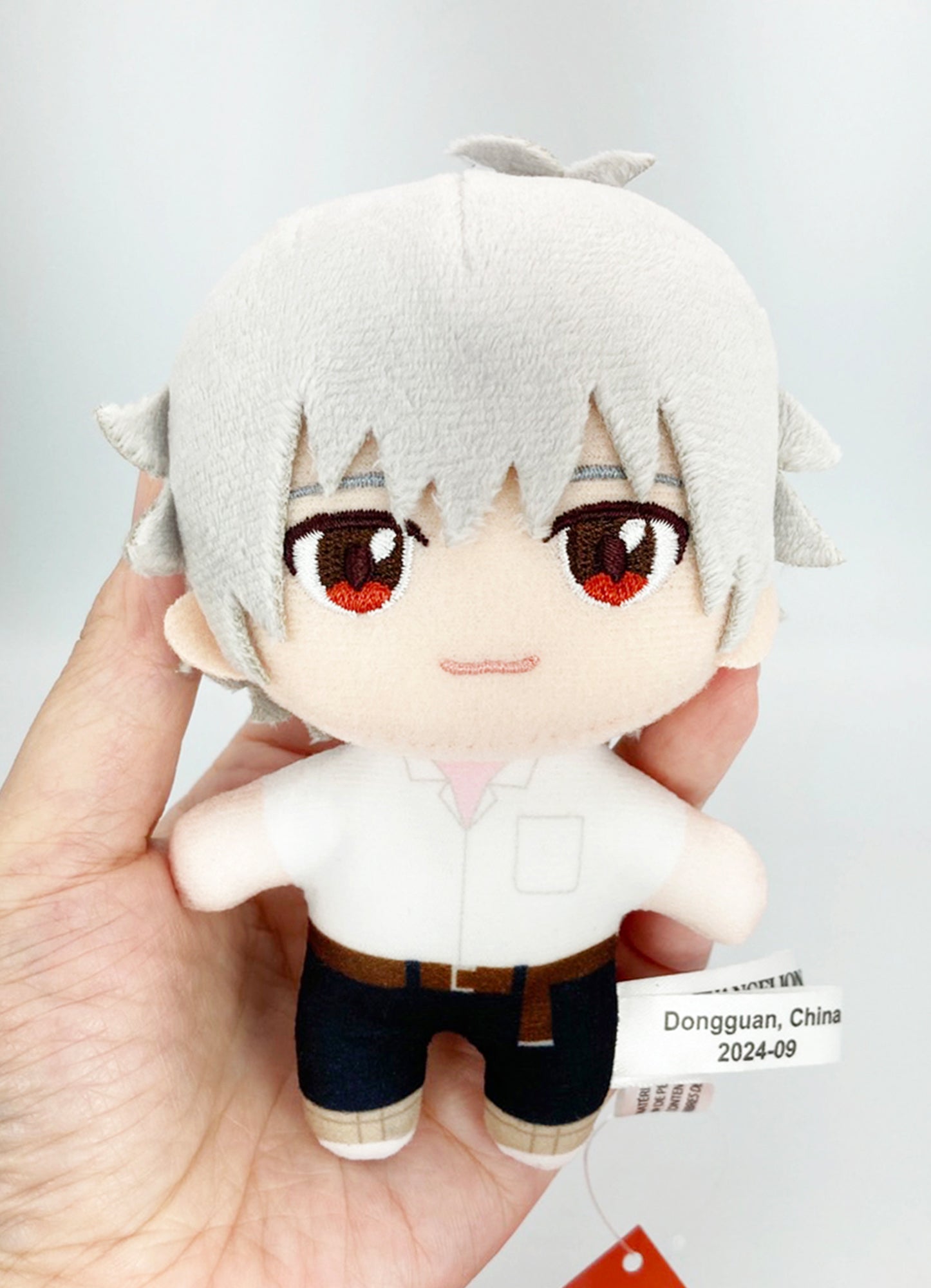 Evangelion New Movie - Kaworu Nagisa (Shool Uniform) Mini Plush w/ Hook Clip 4.5"H
