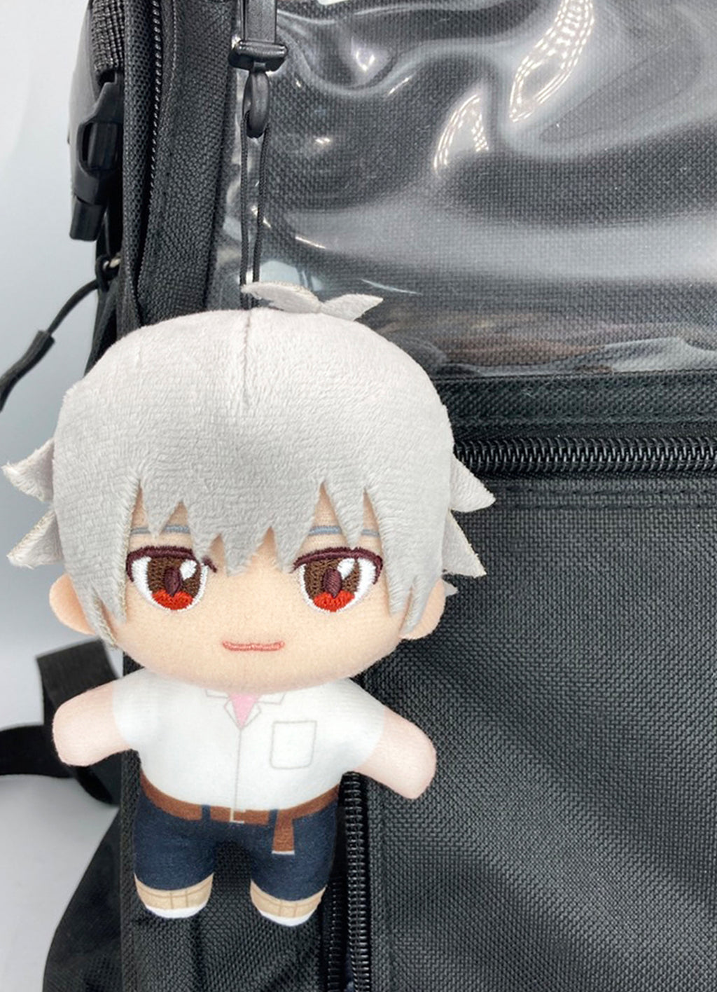 Evangelion New Movie - Kaworu Nagisa (Shool Uniform) Mini Plush w/ Hook Clip 4.5"H