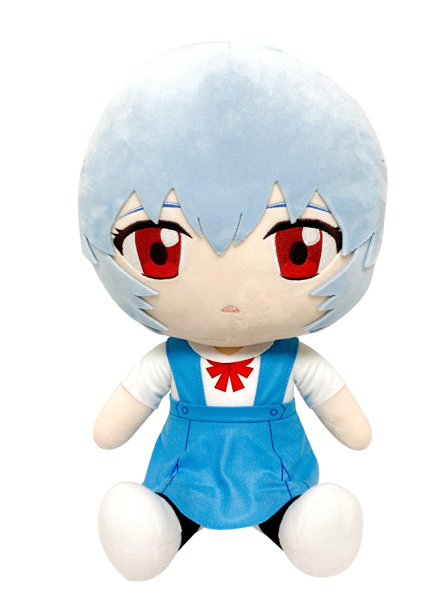 EVANGELION NEW MOVIE - REI UNIFORM SITTING PLUSH 12" H - Great Eastern Entertainment