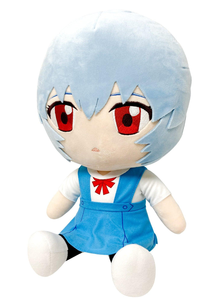 EVANGELION NEW MOVIE - REI UNIFORM SITTING PLUSH 12" H - Great Eastern Entertainment