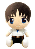 EVANGELION NEW MOVIE - SHINJI UNIFORM SITTING PLUSH 12" H - Great Eastern Entertainment